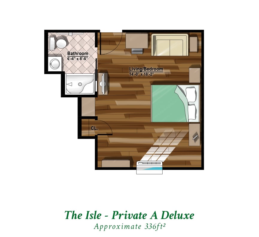The Isle - Private A Deluxe floorplan